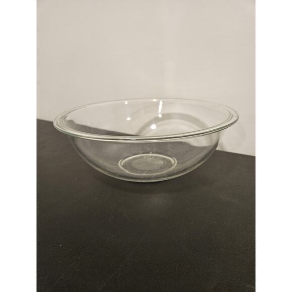 Vintage Large Pyrex 326 Clear Glass Dish 4 Qt Mixing Bowl 12" - Picture 1 of 5